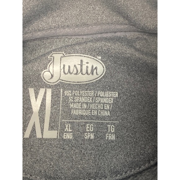 Justin Boots ¼ Zip Pullover | Size XL | Western Outdoor Sweatshirt - Picture 5 of 8